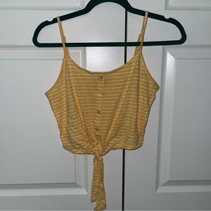 Ambiance Spaghetti Strap TieUp/ButtonUpTank
